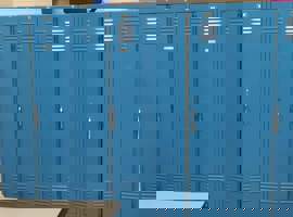 Bates Elementary School, Louisville, KY Electrostatic Painting of Lockers