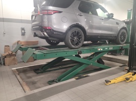 Land Rover, Solon, Ohio - Electrostatic Painting of Automotive Shop Equipment