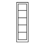 Illustration of Five Tier Locker