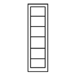 Illustration of Six Tier Locker